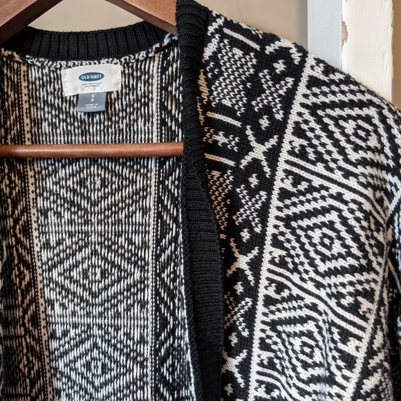 Old Navy Tribal Knit Cardigan, Size Small - Picture 3 of 3